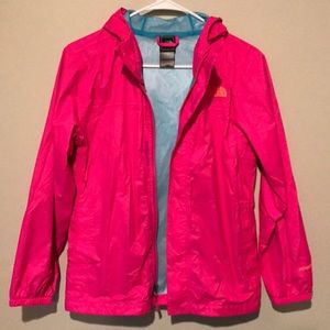Youth Girls North Face Resolve Rain Jacket